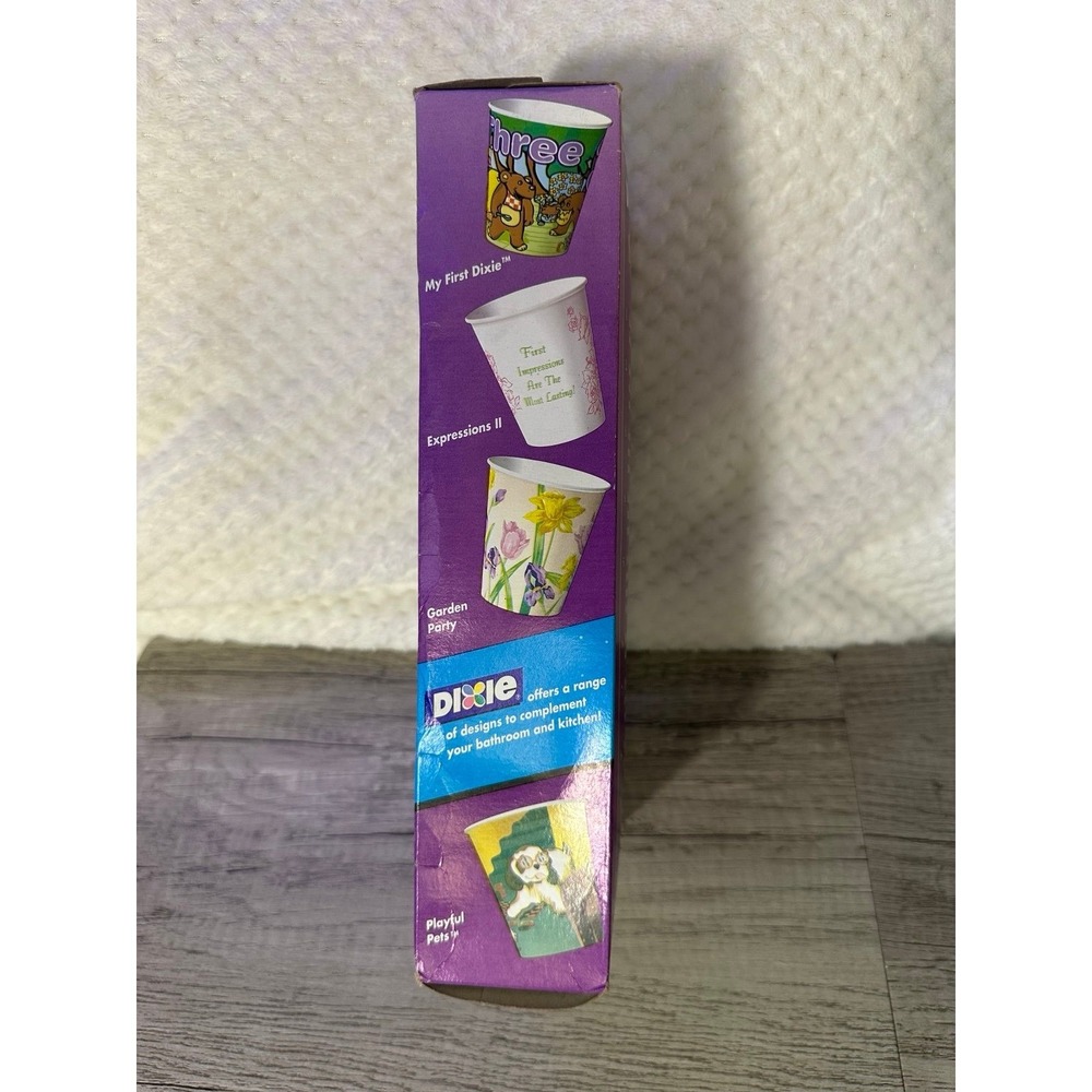 VTG Dixie 5oz Cups Garden Party - Picture 3 of 5